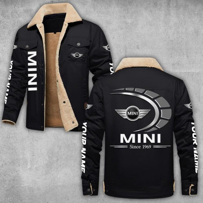 Mini Lapel Collar Fleece Cargo Jacket Winter Jacket LCJ1039