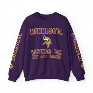 Minnesota Vikings Crewneck Sweatshirt - Fan Now and Forever JSH1034