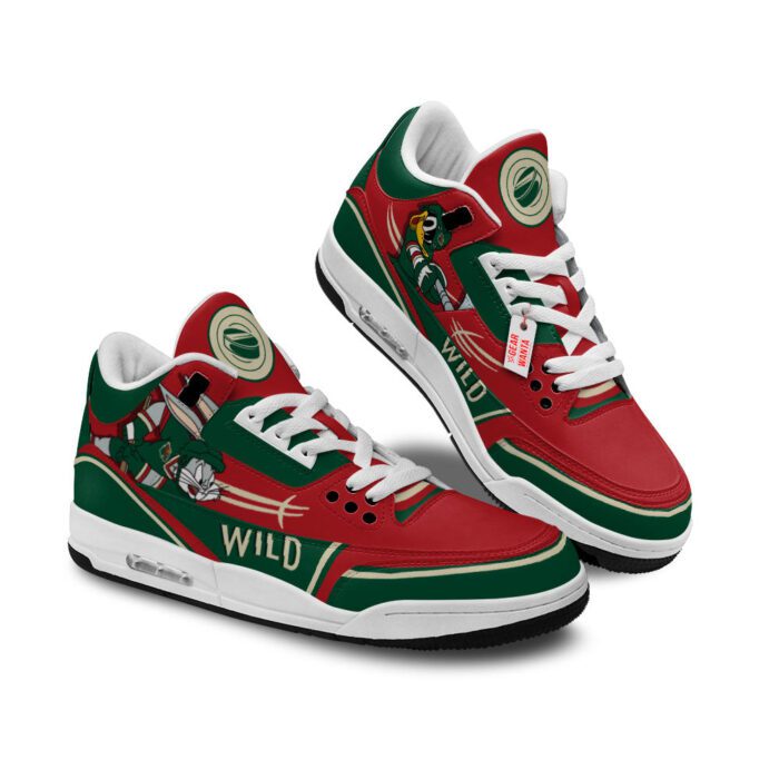 Minnesota Wild Jordan 3 Sneakers Custom Shoes WJD3190