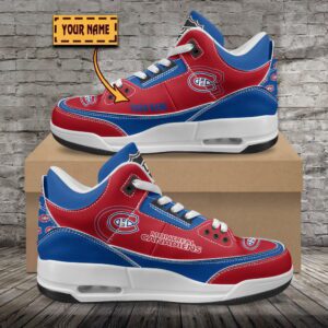 Montreal Canadiens NHL Personalized Jordan 3 Sneakers JD3 Shoes For Fans WJD3014