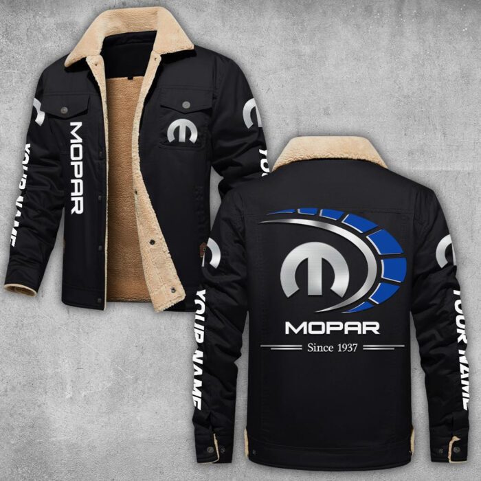 Mopar Lapel Collar Fleece Cargo Jacket Winter Jacket LCJ1066