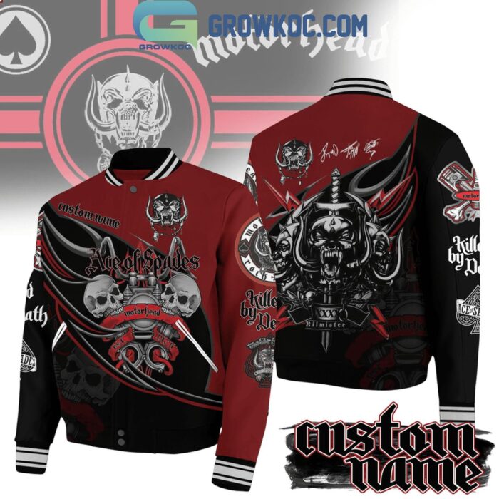 Motorhead Ave Of Spades Killed By Devils Personalized Baseball Jacket GBJ1026