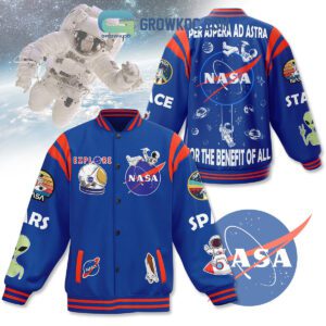 NASA Explore Mars Aliens Baseball Jacket GBJ1330