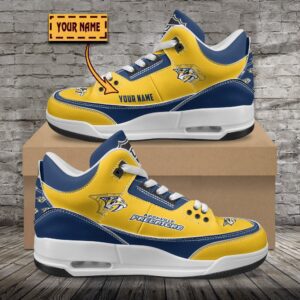 Nashville Predators NHL Personalized Jordan 3 Sneakers JD3 Shoes For Fans WJD3013