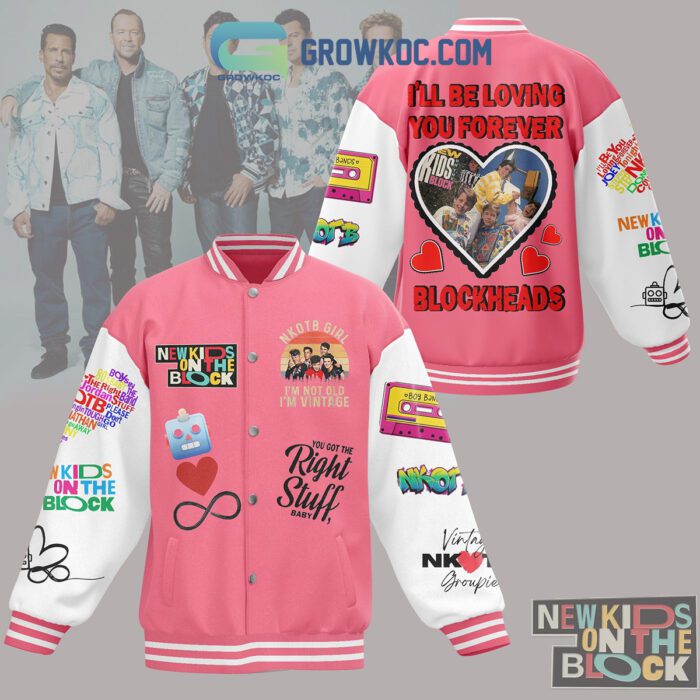 New Kids On The Block Blockhead Valentine Baseball Jacket GBJ1394