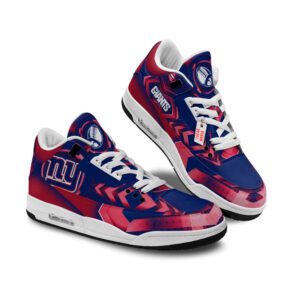 New York Giants Jordan 3 Sneakers Custom Shoes WJD3155