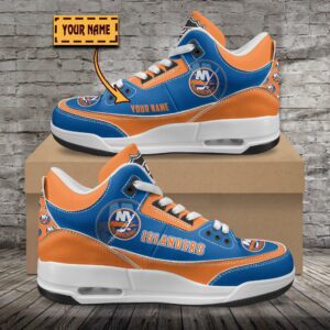 New York Islanders NHL Personalized Jordan 3 Sneakers JD3 Shoes For Fans WJD3019