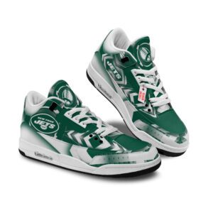 New York Jets Jordan 3 Sneakers Custom Shoes WJD3154