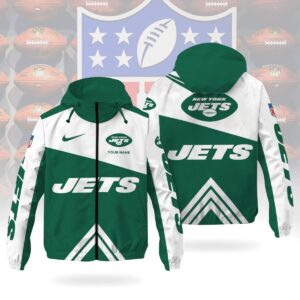 New York Jets NFL Custom Windbreaker Outdoor Jacket Sport Fan Gift WWB1023