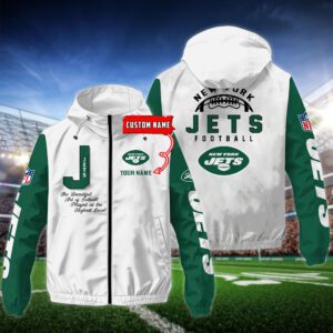 New York Jets Personalized NFL Windbreaker Outdoor Camo Jacket WWB1122