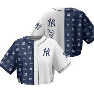 New York Yankees Crop Top Baseball Jersey CBJS1071