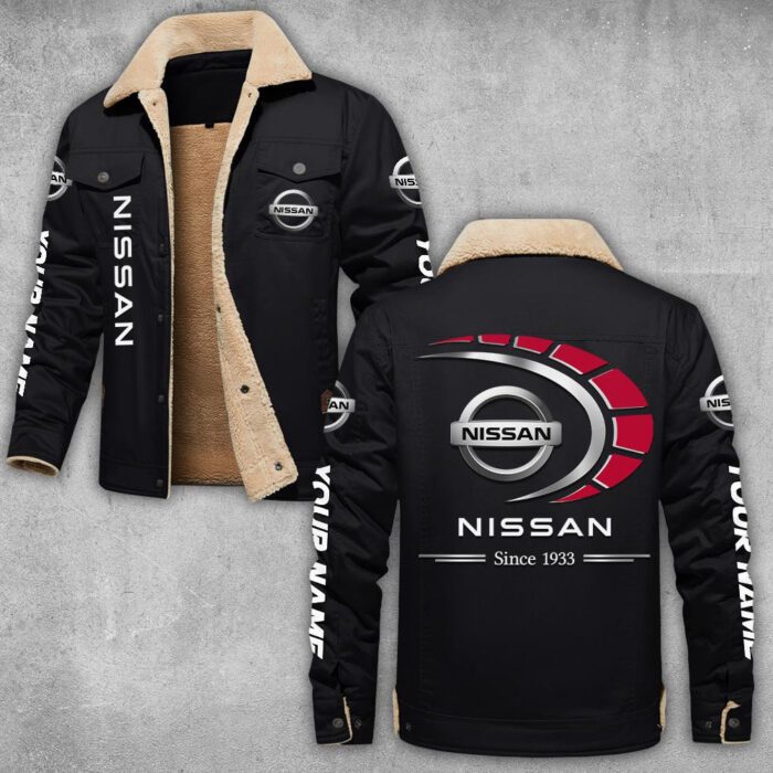 Nissan Lapel Collar Fleece Cargo Jacket Winter Jacket LCJ1010