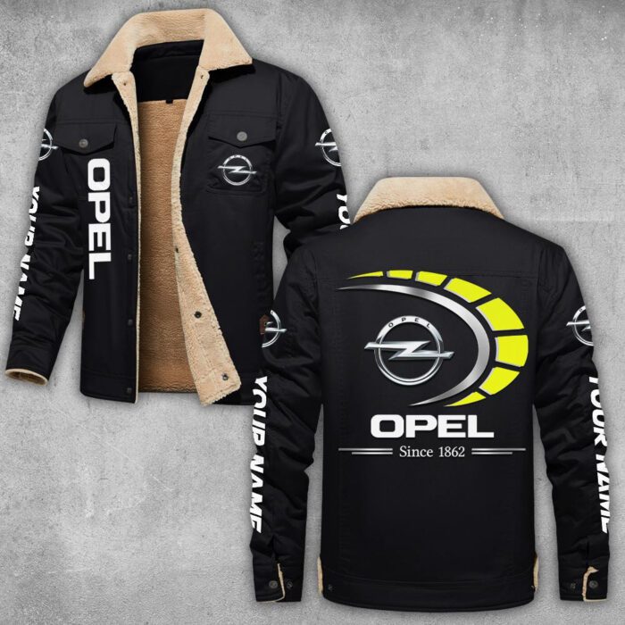 Opel Lapel Collar Fleece Cargo Jacket Winter Jacket LCJ1006