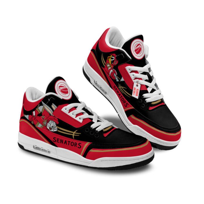 Ottawa Senators Jordan 3 Sneakers Custom Shoes WJD3184