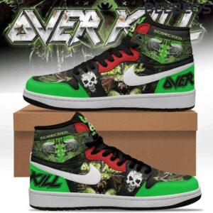 Overkill Scorched Green Air Jordan 1 High Top Shoes JD1 Sneakers BJD5042