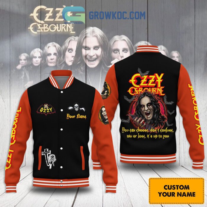 Ozzy Osbourne Win Or Lose Personalized Baseball Jacket GBJ1490