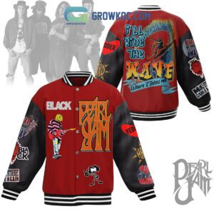 Pearl Jam I'll Ride The Wave Where It Takes Me Baseball Jacket GBJ1227