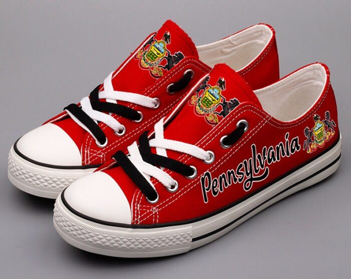 Pennsylvania Low Top Canvas Shoes Pennsylvania State ELT1129