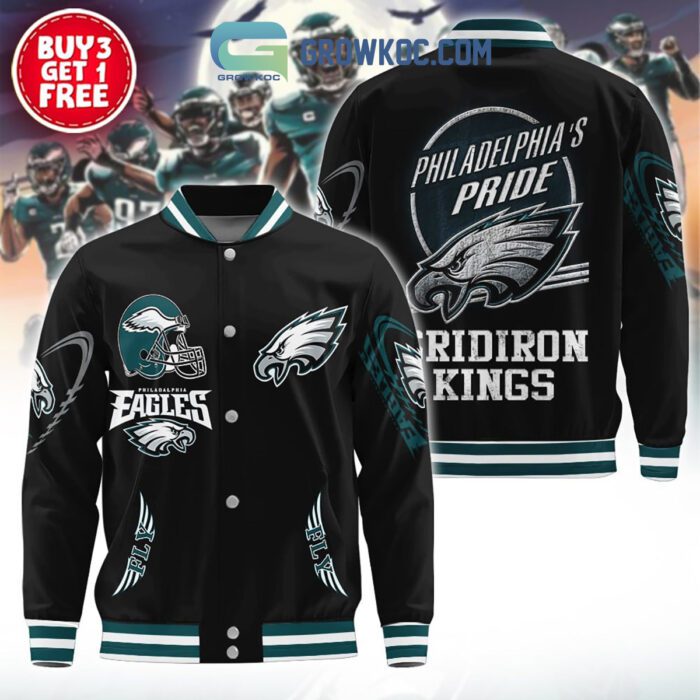 Philadelphia Eagles Philadelphia's Pride Gridiron Kings Baseball Jacket GBJ1554