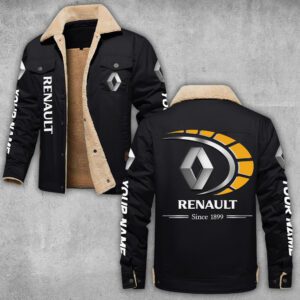 Renault Lapel Collar Fleece Cargo Jacket Winter Jacket LCJ1064