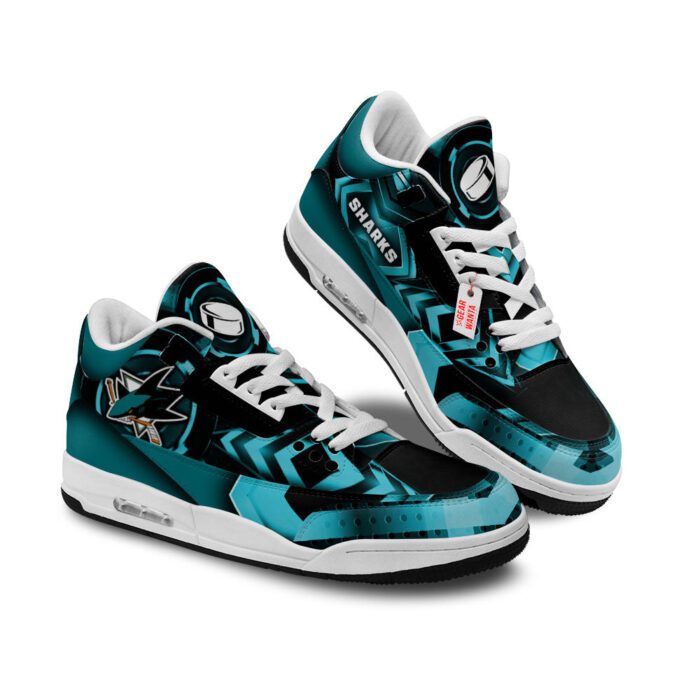 San Jose Sharks Jordan 3 Sneakers Custom Shoes WJD3043