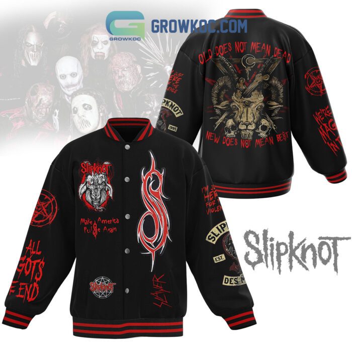 Slipknot Old Not Mean Dead Baseball Jacket GBJ1493