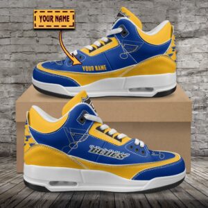 St Louis Blues NHL Personalized Jordan 3 Sneakers JD3 Shoes For Fans WJD3025