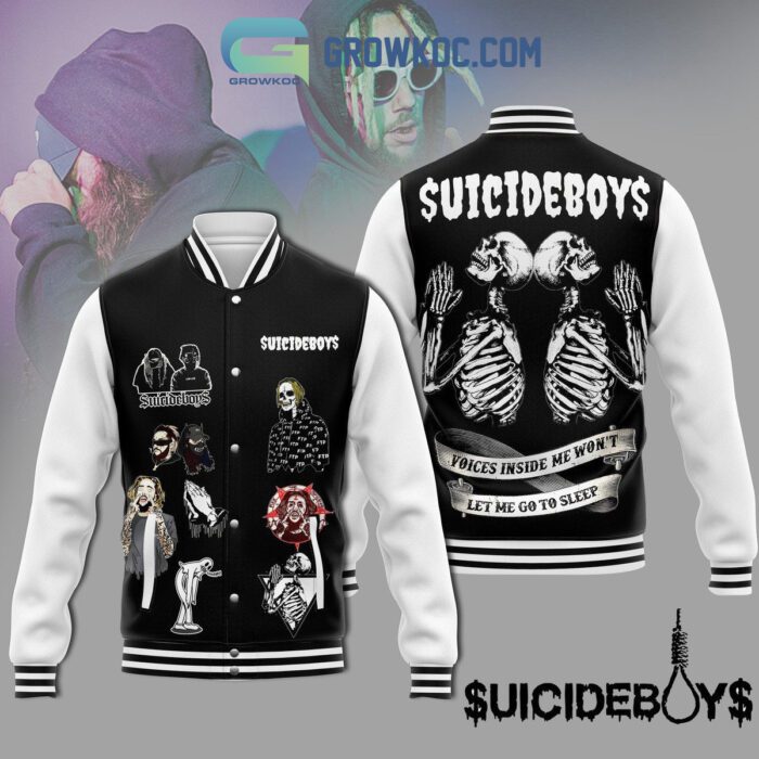 Suicideboys Voices Inside Me Won't Let Me Go To Sleep Baseball Jacket GBJ1563