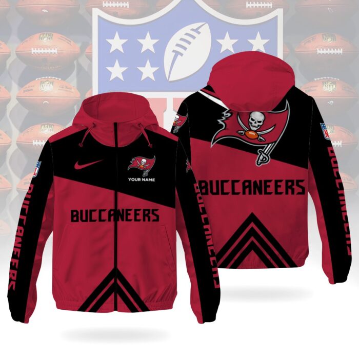 Tampa Bay Buccaneers NFL Custom Windbreaker Outdoor Jacket Sport Fan Gift WWB1029