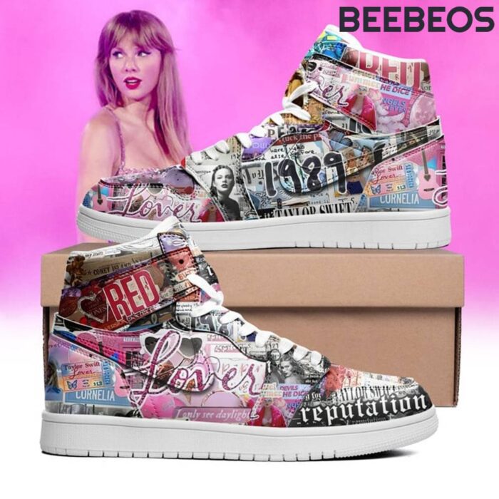 Taylor Swift 1989 Reputation Air Jordan 1 High Top Shoes JD1 Sneakers BJD5057