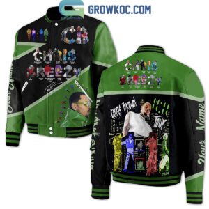 The 1111 Tour Chris Brown Fan Personalized Baseball Jacket GBJ1054