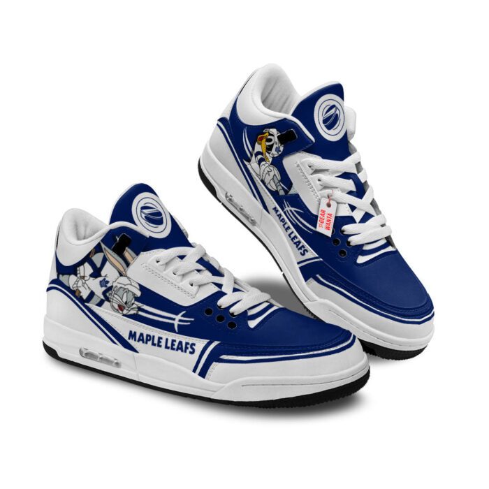 Toronto Maple Leafs Jordan 3 Sneakers Custom Shoes WJD3178