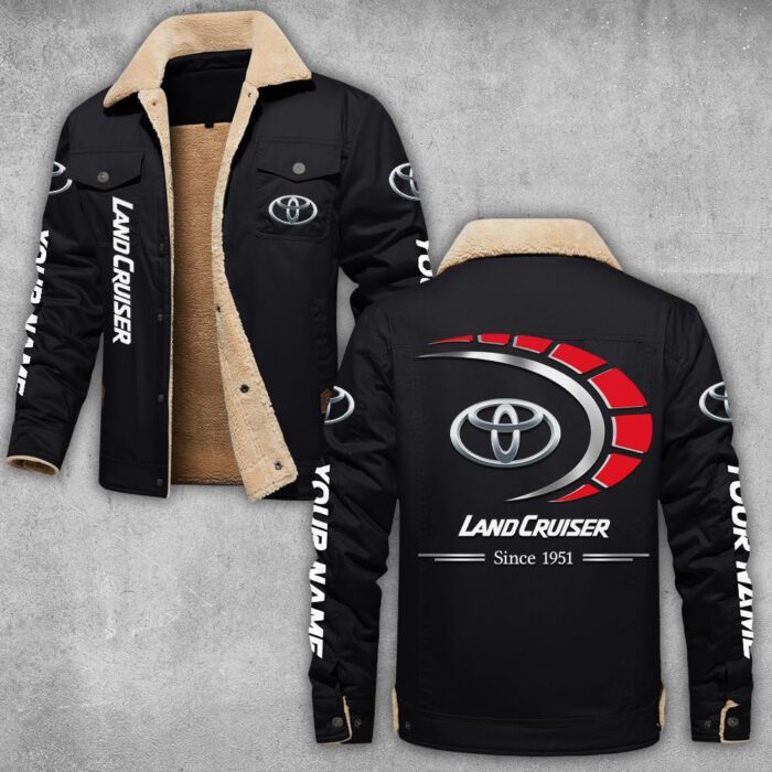 Toyota - Land Cruiser Lapel Collar Fleece Cargo Jacket Winter Jacket LCJ1035