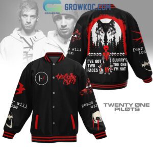 Twenty One Pilots I've Got Two Faces Blurry's The One I'm Not Baseball Jacket GBJ1058