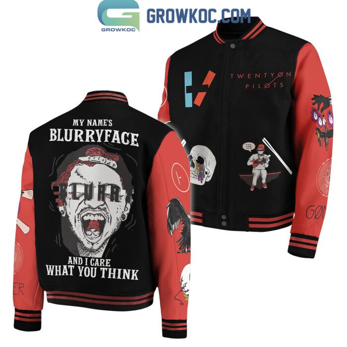 Twenty One Pilots My Name's Blurryface I Care What You Thinks Baseball Jacket GBJ1045