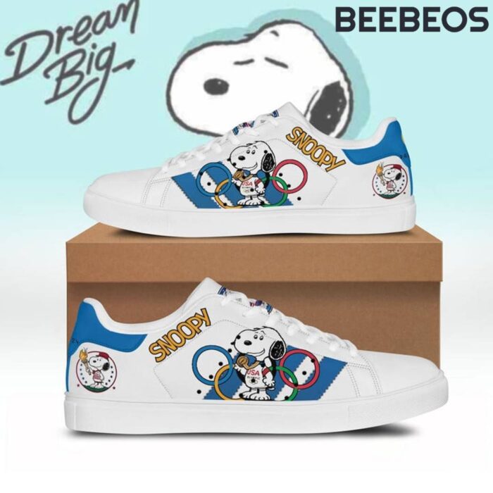 USA Olympic Team x Snoopy Dream Big Stan Smith Shoes BSS1008