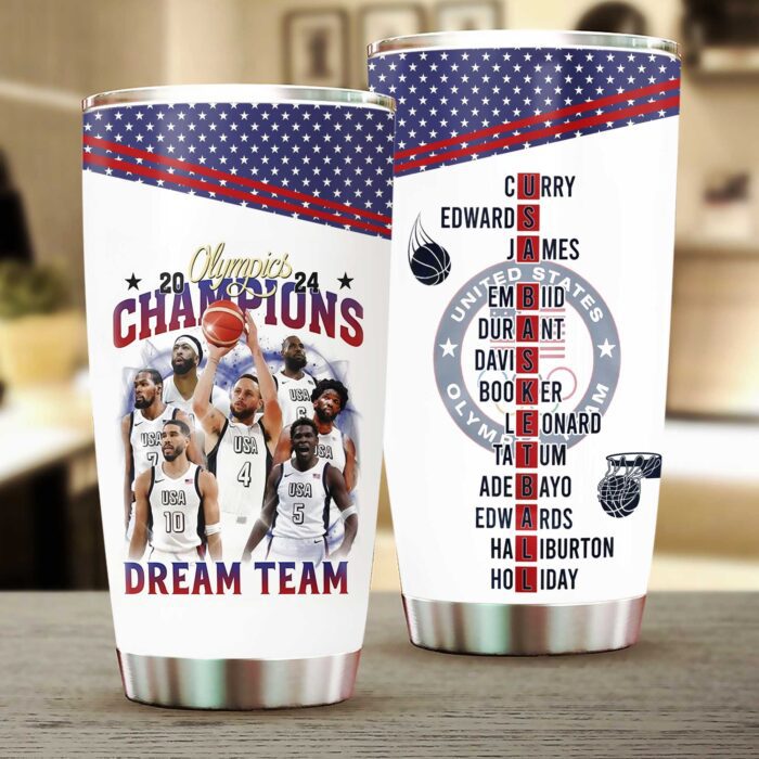 United States Olympic 2024 Men National Basketball Team Tumbler Cup GUS1004