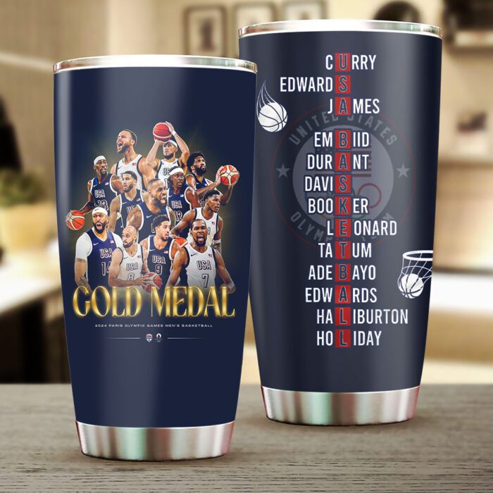 United States Olympic 2024 Men National Basketball Team Tumbler Cup GUS1005