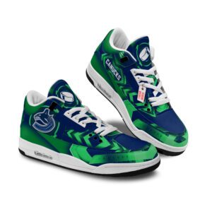 Vancouver Canucks Jordan 3 Sneakers Custom Shoes WJD3126