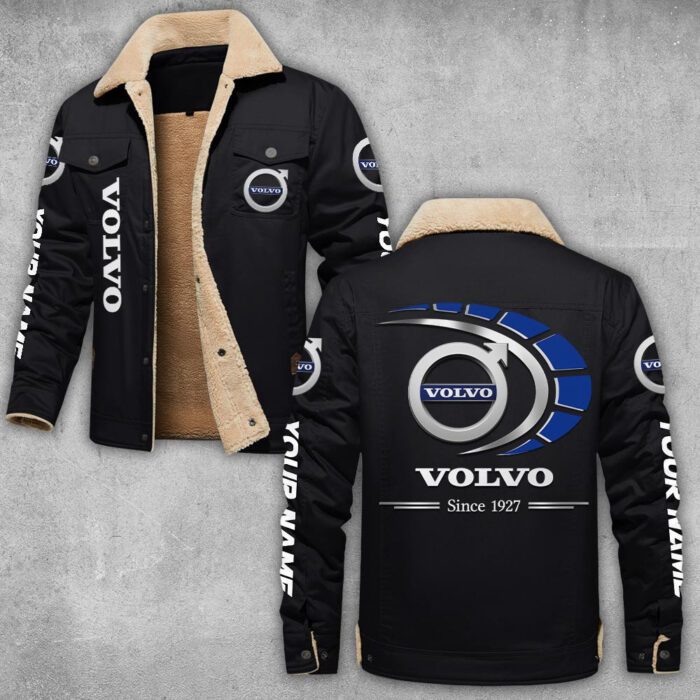 Volvo Lapel Collar Fleece Cargo Jacket Winter Jacket LCJ1050