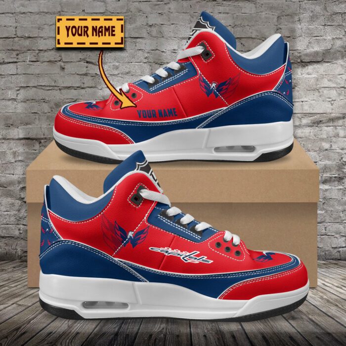 Washington Capitals NHL Personalized Jordan 3 Sneakers JD3 Shoes For Fans WJD3029