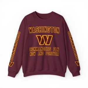 Washington Commanders Crewneck Sweatshirt - Fan Now and Forever JSH1033