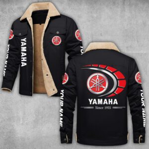 Yamaha Lapel Collar Fleece Cargo Jacket Winter Jacket LCJ1077