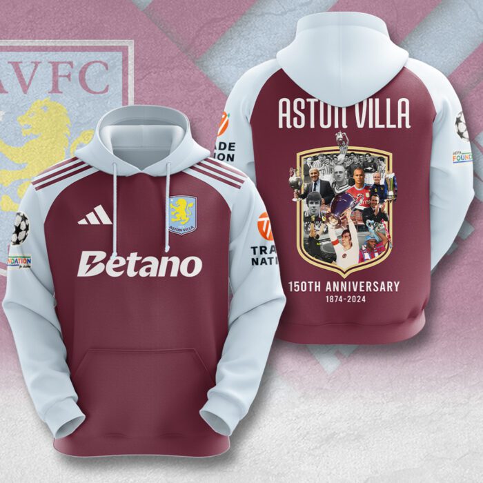 Aston Villa Unisex Hoodie GHD5182