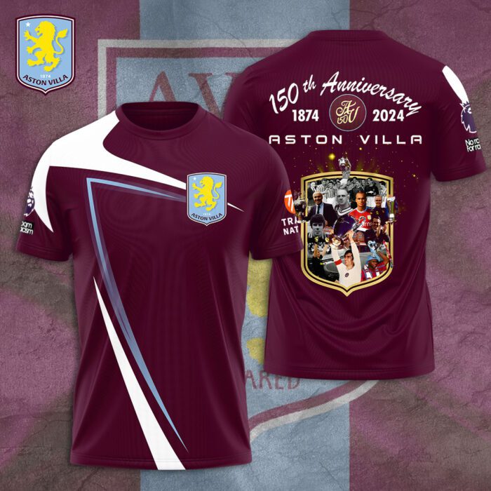 Aston Villa Unisex T-Shirt Performance Tee GTS5186