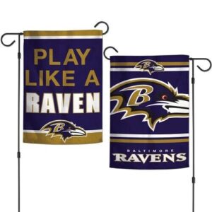 Baltimore Ravens Double Sided Garden Flag Yard Banner