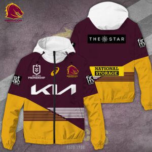 Brisbane Broncos 3D Windbreaker Jacket GWJ1026