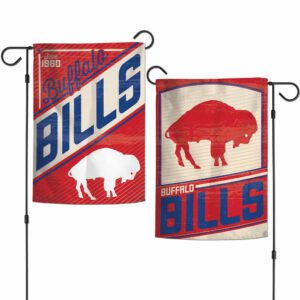 Buffalo Bills Double Sided Retro Garden Flag Yard Banner