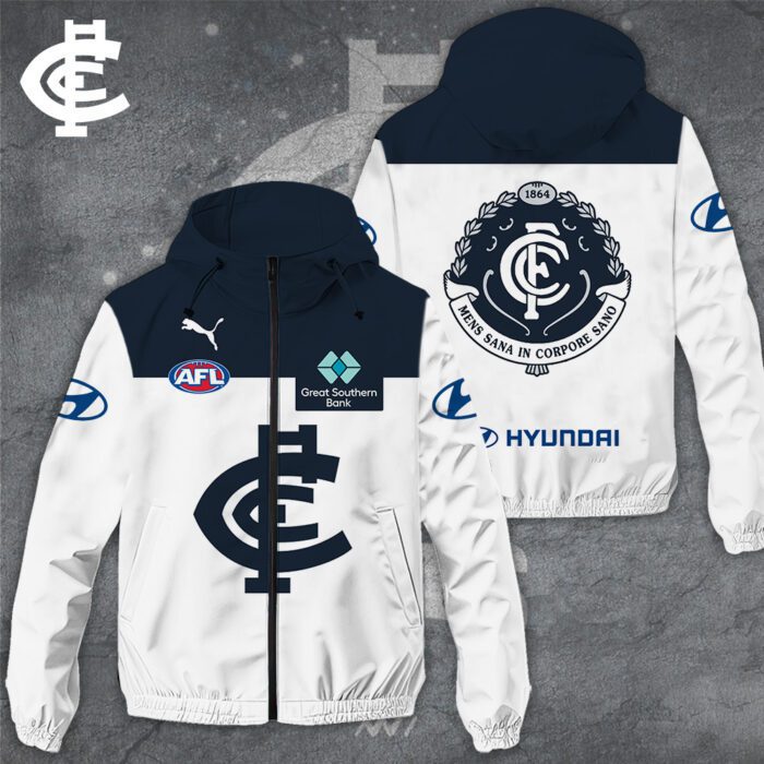 Carlton Football Club 3D Windbreaker Jacket GWJ1025