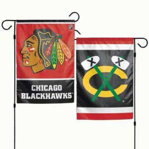 Chicago Blackhawks 2 Sided Garden Flag Yard Banner Outdoor